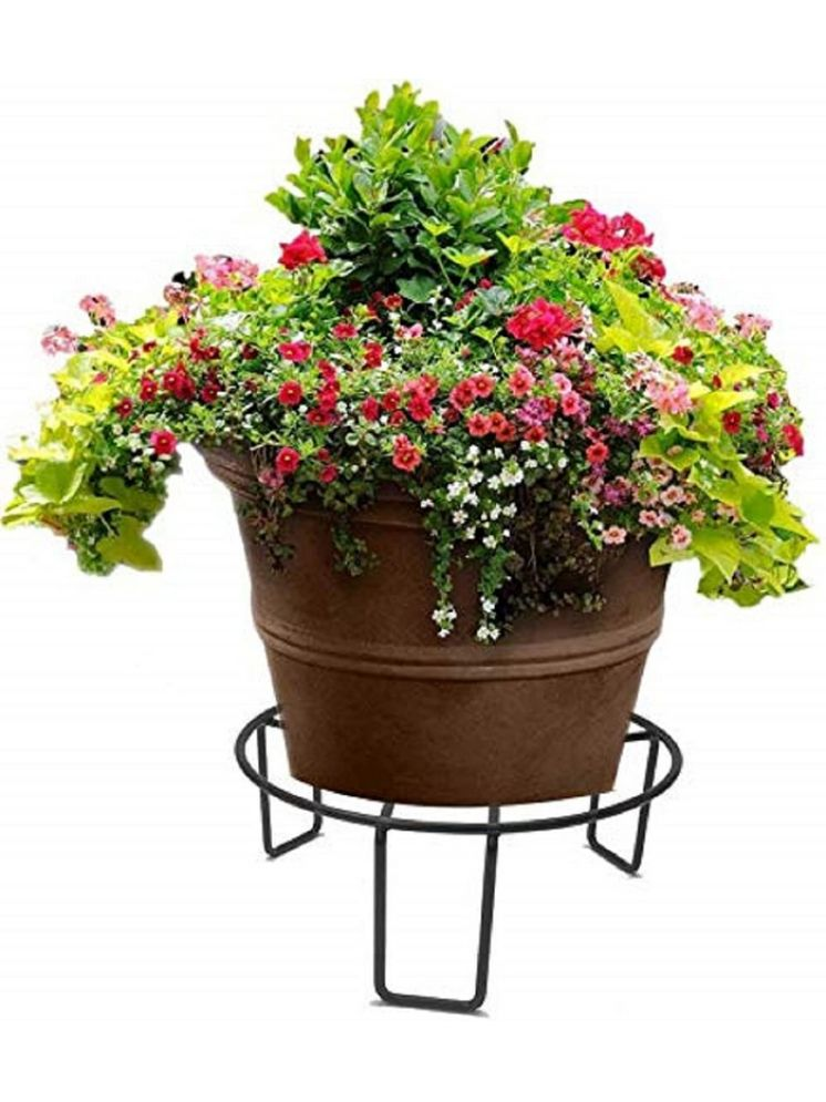     			TINUMS Black Metal Planter Stand ( Pack of 1 )