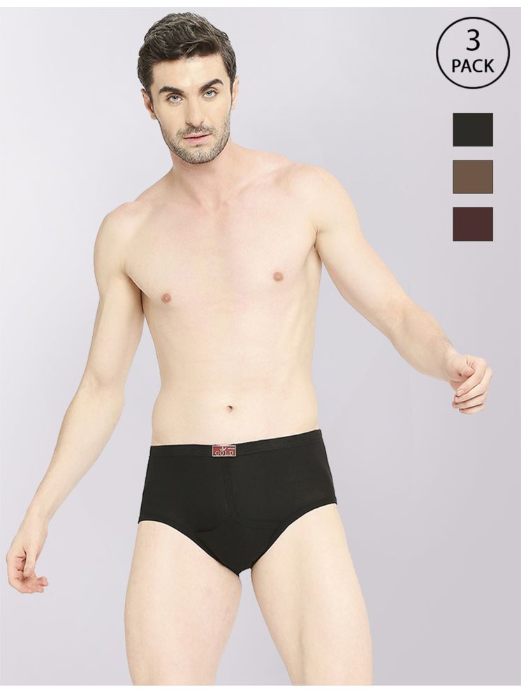     			VIP Pack of 3 Cotton Men's Briefs ( Multicolor ) Gold Color