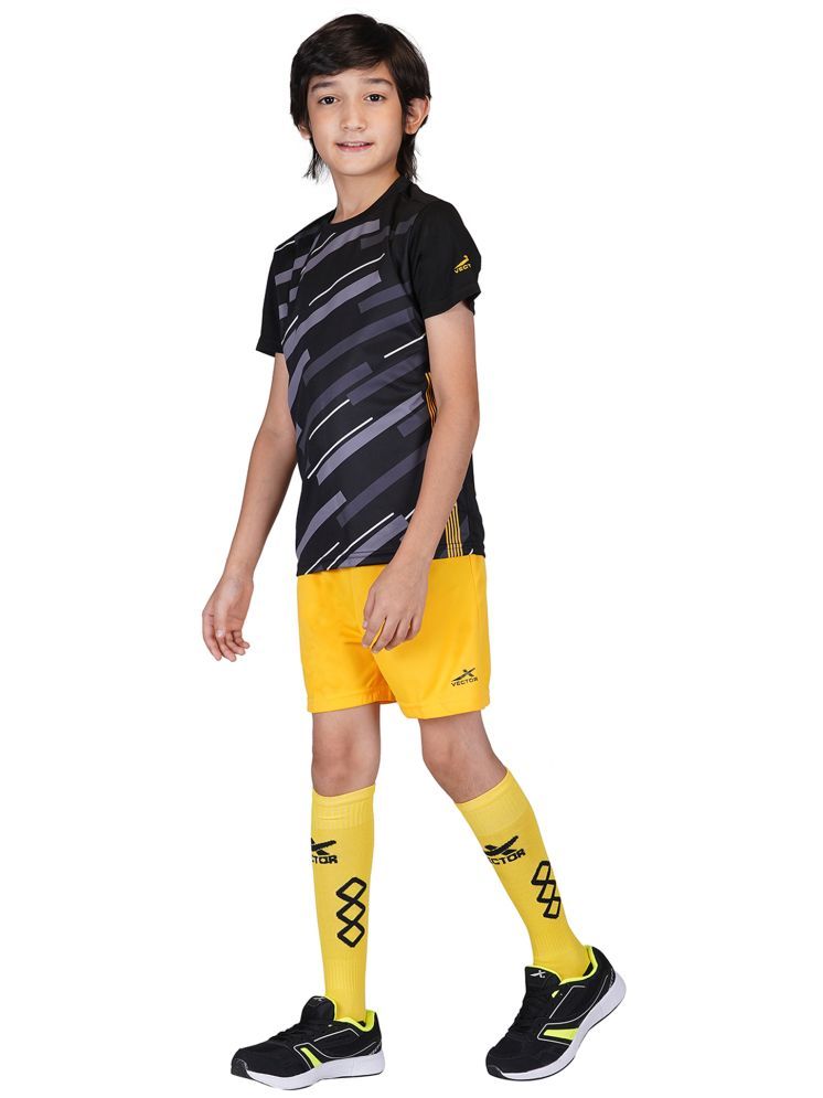     			Vector X Black Polyester Boys T-Shirt & Shorts ( Pack of 2 )