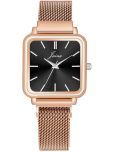 Jainx Rose Gold Stainless Steel Analog Womens Watch