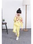 Pink Angel Pack of 1 Girls Cotton Sweatshirt With Joggers ( Yellow )