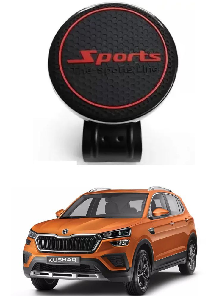     			Car New Steering Knob (Sports, Black) For Skoda Kushaq