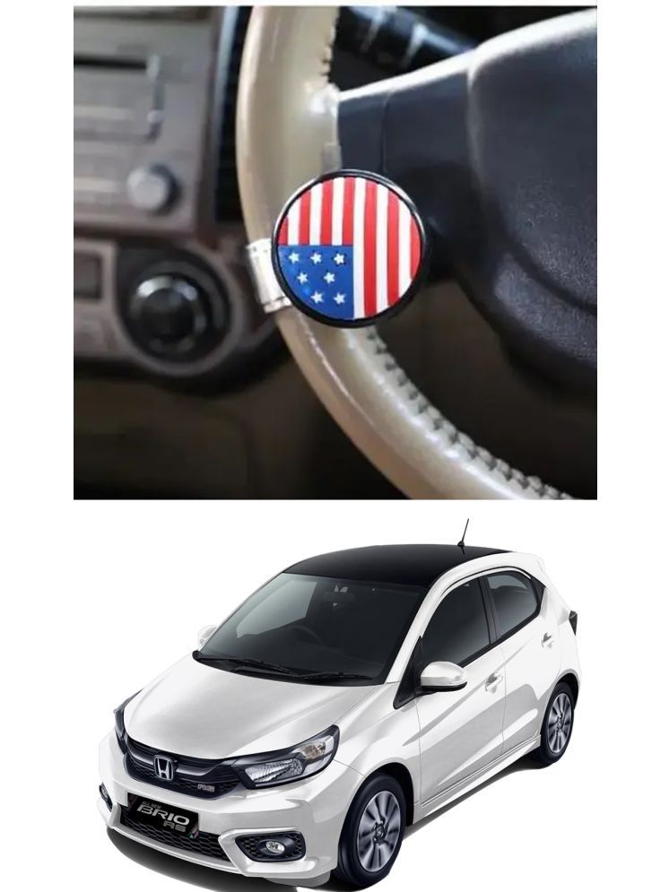     			Car USA Flag Knob (Pack Of 1) For Honda Brio