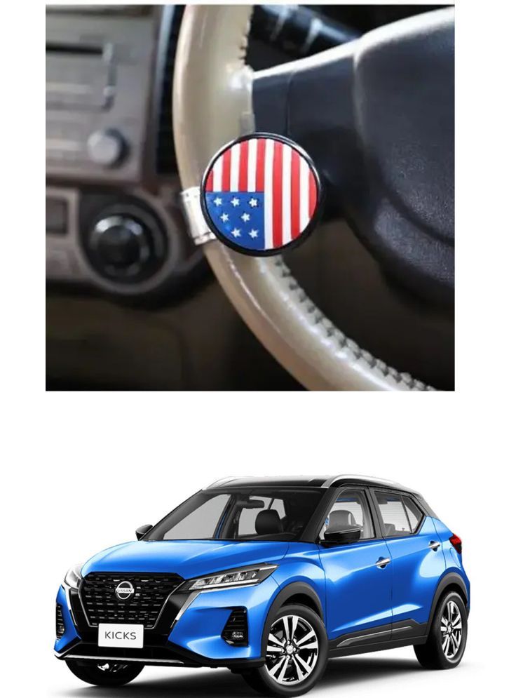     			Car USA Flag Knob (Pack Of 1) For Nissan Kicks