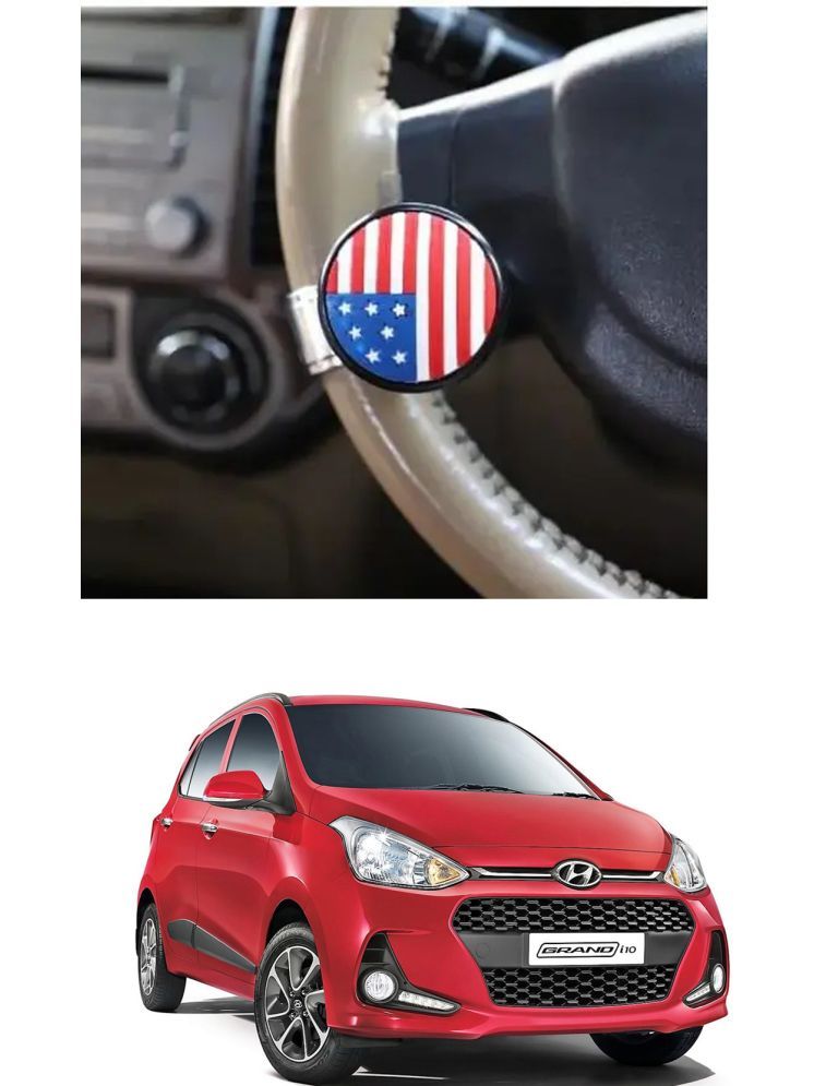     			Car USA Flag Knob (Pack Of 1) For Hyundai Grand i10