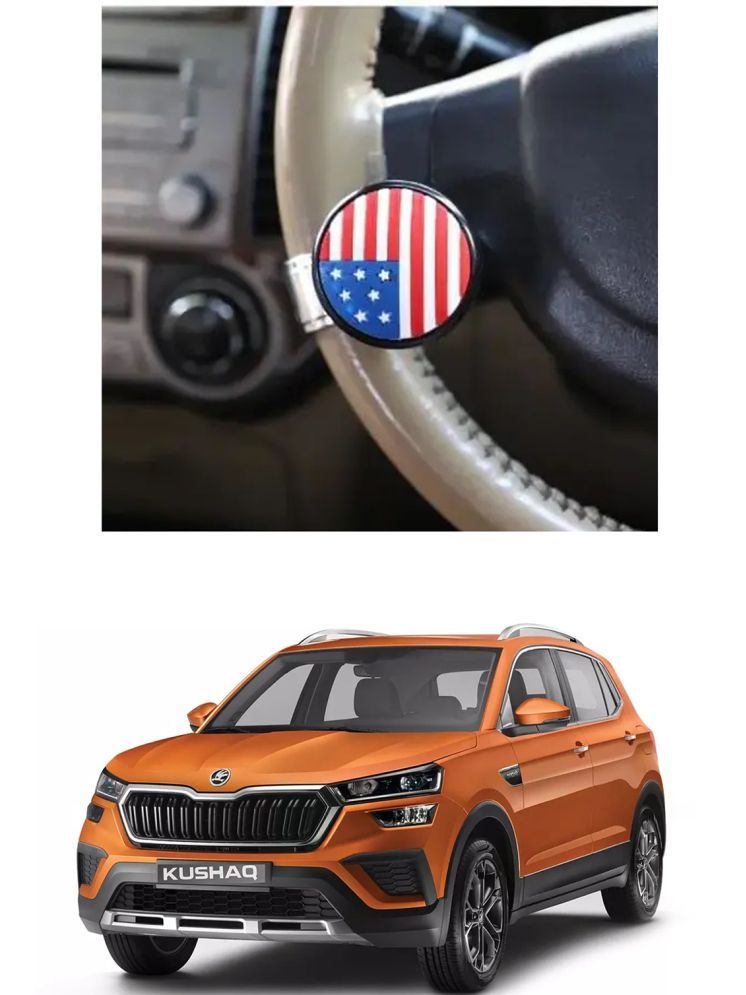     			Car USA Flag Knob (Pack Of 1) For Skoda Kushaq