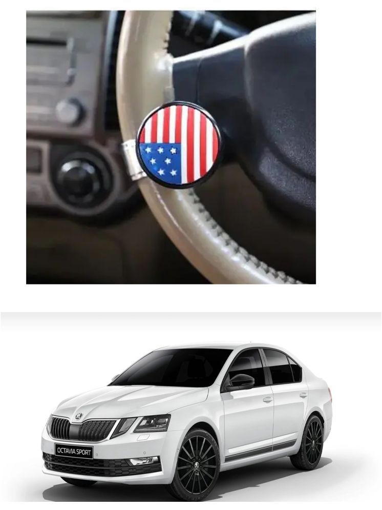     			Car USA Flag Knob (Pack Of 1) For Skoda Octavia