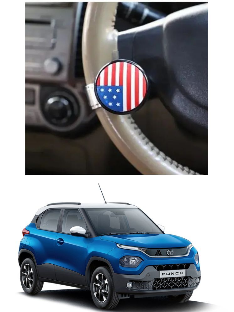     			Car USA Flag Knob (Pack Of 1) For Tata Punch