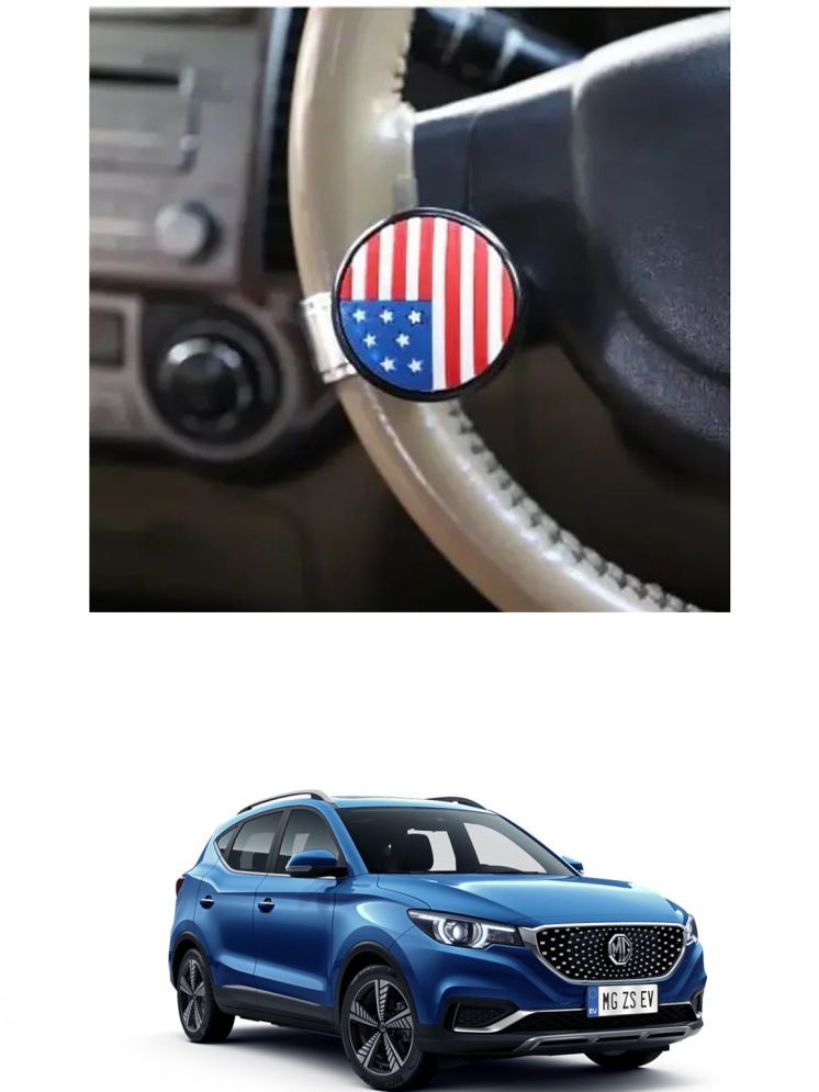     			Car USA Flag Knob (Pack Of 1) For MG ZS EV