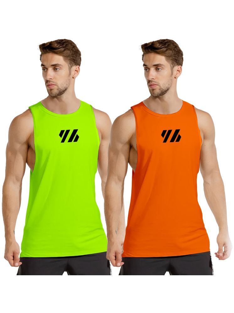     			FTX Pack of 2 Lycra Men's Vest ( Fluorescent Green )