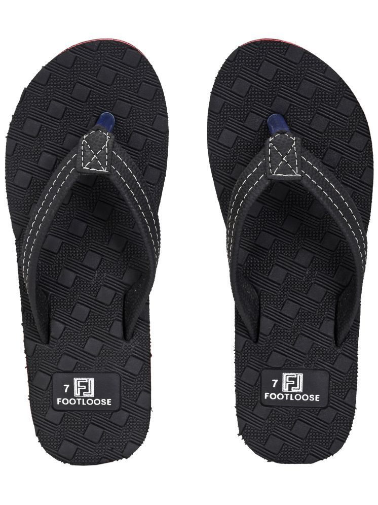     			Footloose Black Women's Flip Flop