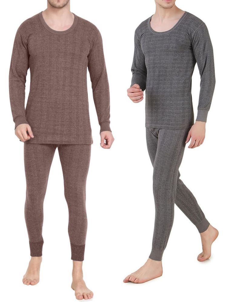     			Paryag Pack of 2 Woollen Men's Thermal Sets ( Multicolor )