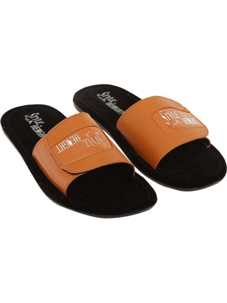     			Style Height Tan Men's Slide Flip Flop