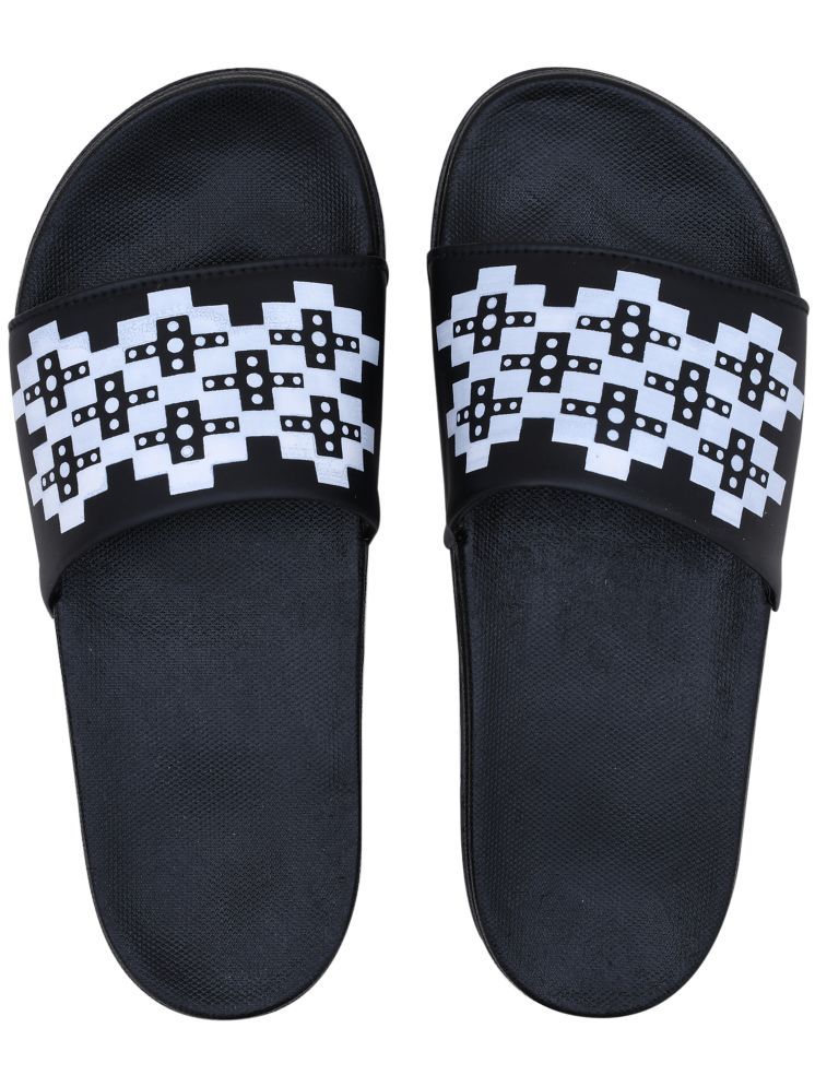     			CLOSHO Black Men's Slide Flip Flop