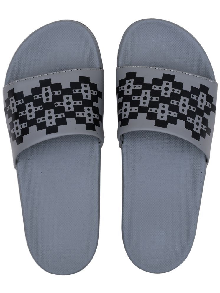     			CLOSHO Grey Men's Slide Flip Flop