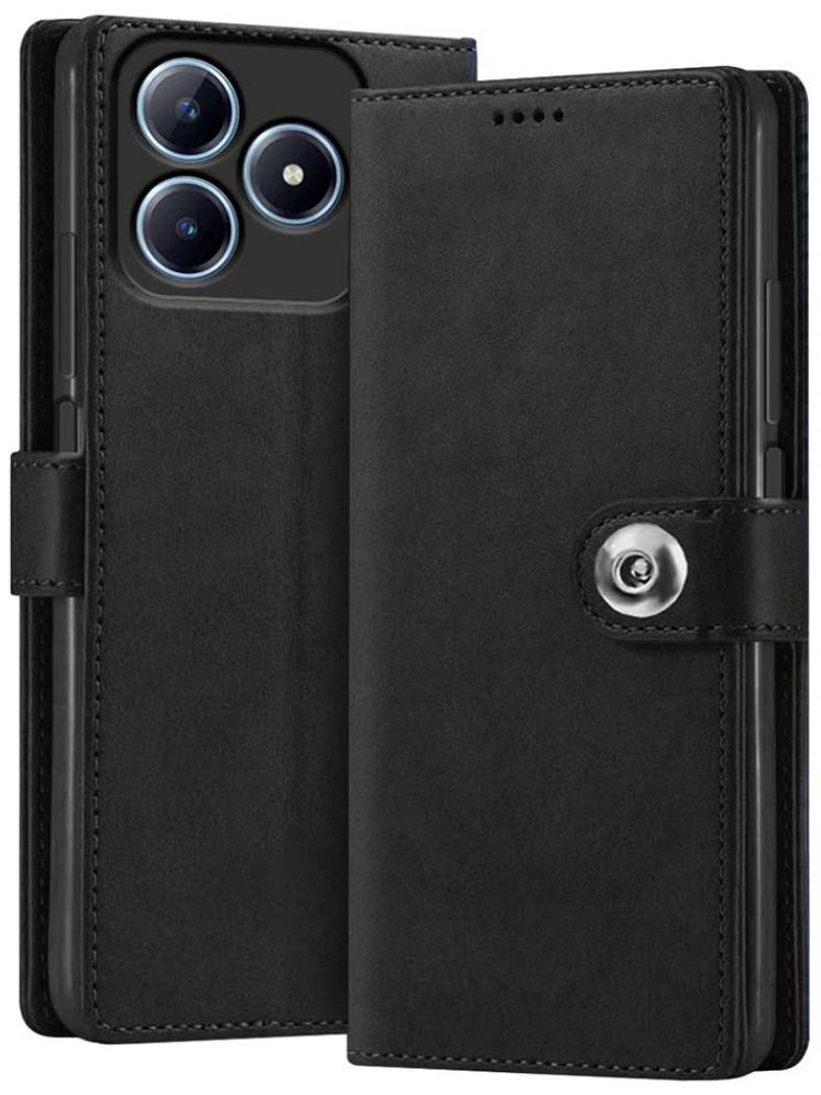     			Fashionury Black Flip Cover Leather Compatible For Realme Narzo N63 ( Pack of 1 )