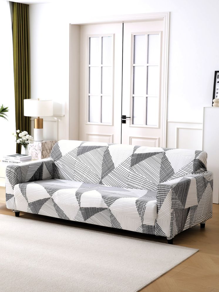     			HOKIPO 4 Seater Polyester Sofa Cover ( Pack of 1 )