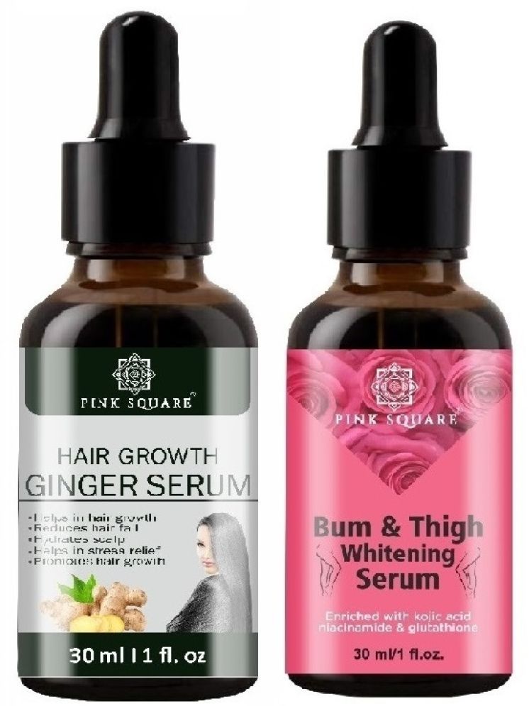     			Hair Growth Ginger Serum & Bum and Thigh Whitening Serum for Men/Women (Each,30ml) Combo of 2