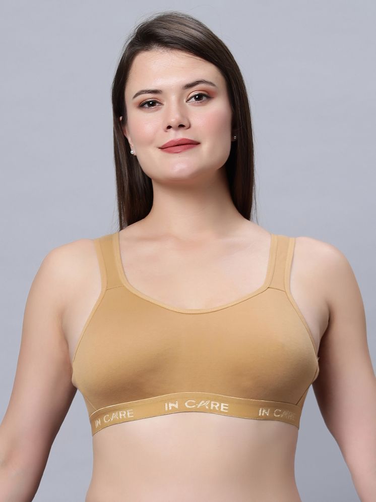     			IN CARE LINGERIE Beige Cotton Non Padded Women's Teenage Bra ( Pack of 1 )