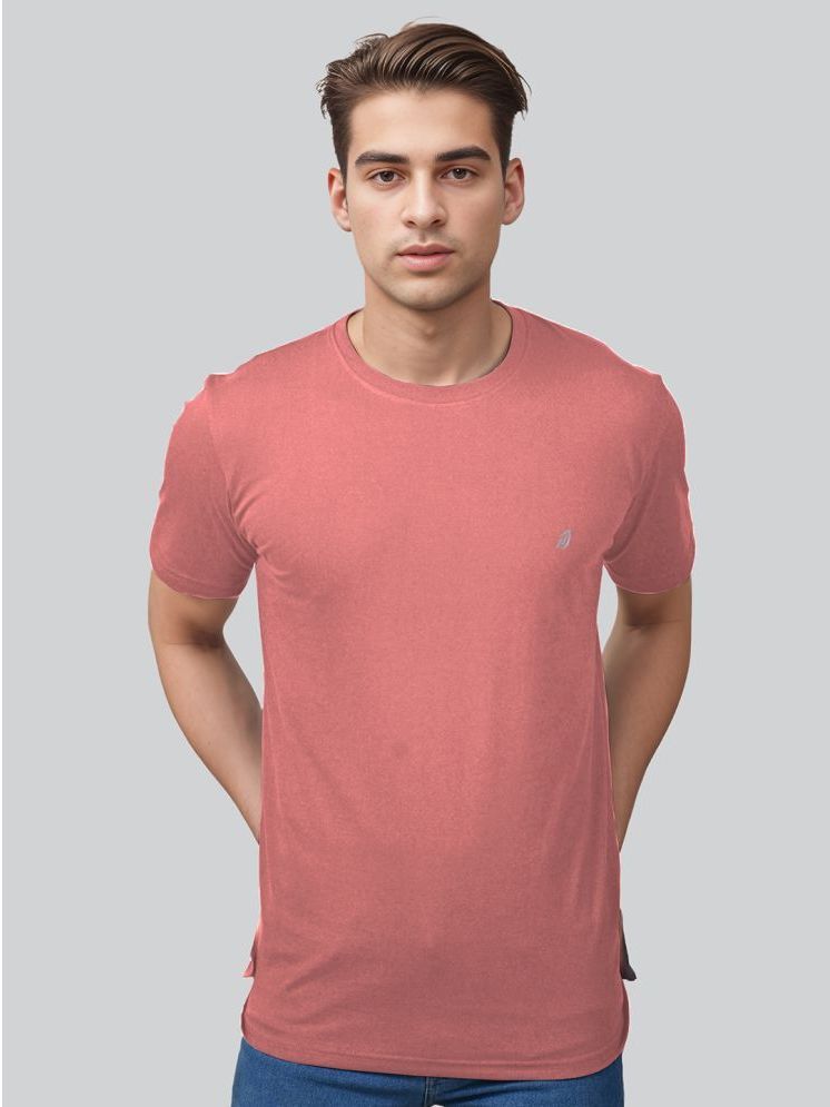     			Lux Nitro Cotton Blend Relaxed Fit Solid Half Sleeves Men's Round T-Shirt - Coral ( Pack of 1 )