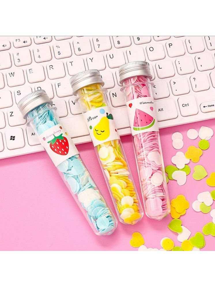     			Pack of 3 Travel Soft Paper Soap Flower Design Tube Shape Bottle Assorted /Random Color