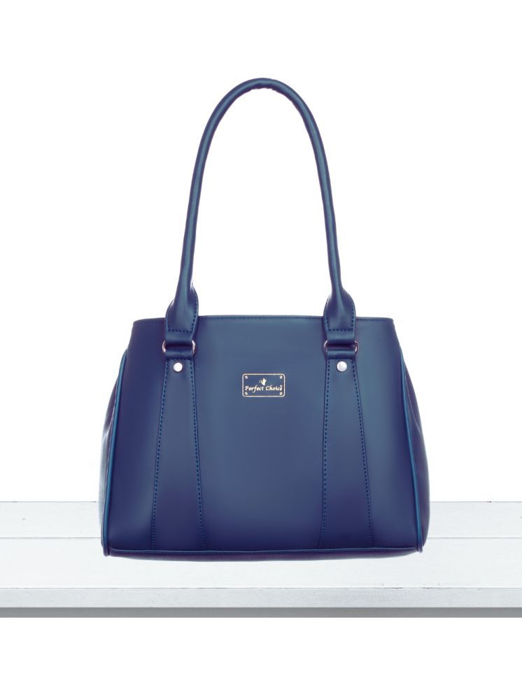     			Perfect Choice Blue PU Shoulder Bag