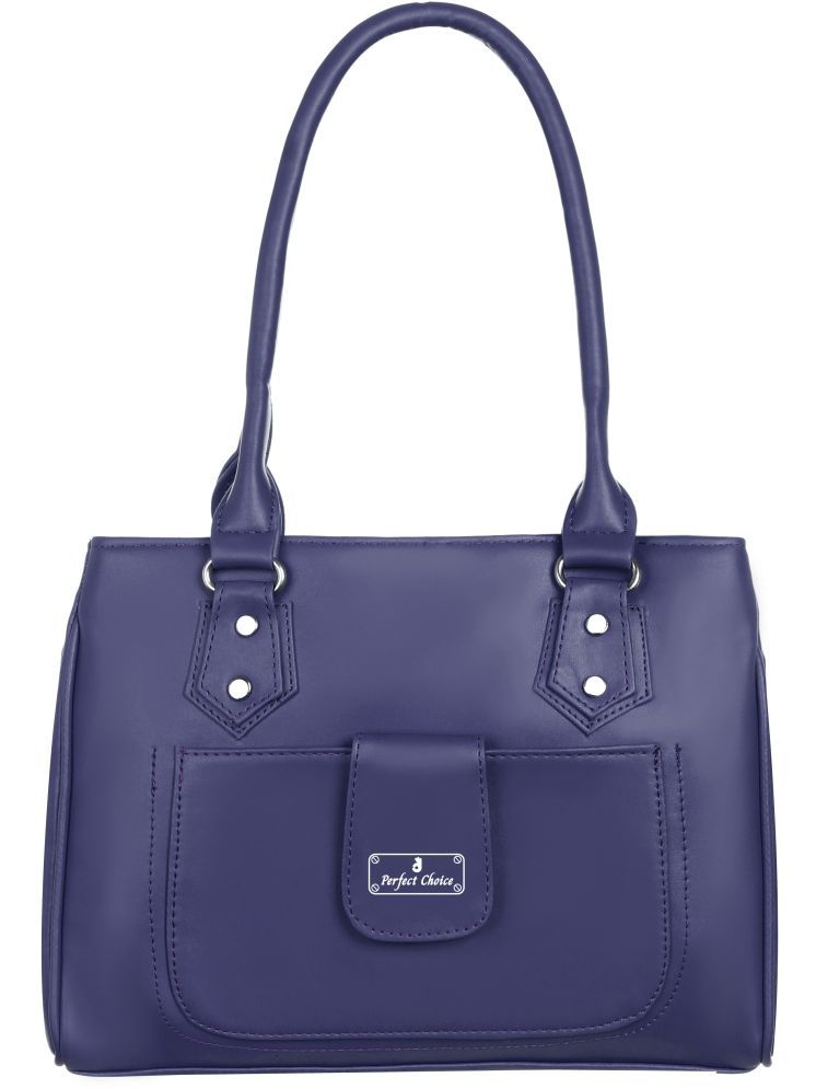     			Perfect Choice Blue PU Shoulder Bag