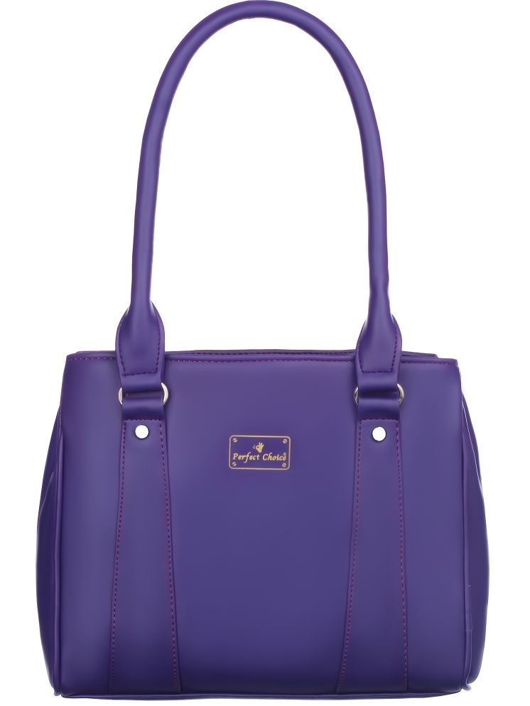     			Perfect Choice Purple PU Shoulder Bag