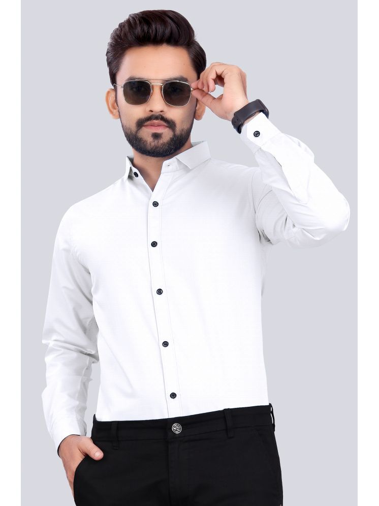     			S.K. CASUAL Cotton Regular Fit Full Sleeves Men's Formal Shirt - White ( Pack of 1 )