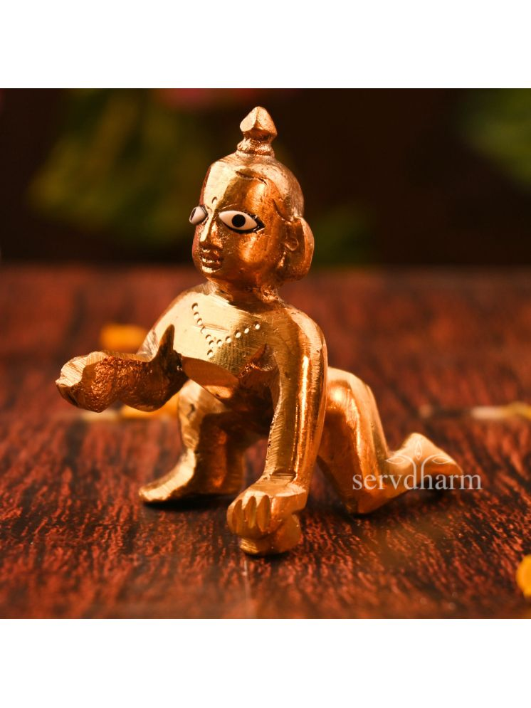     			ServDharm Brass Laddu Gopal Idol ( 9 cm )