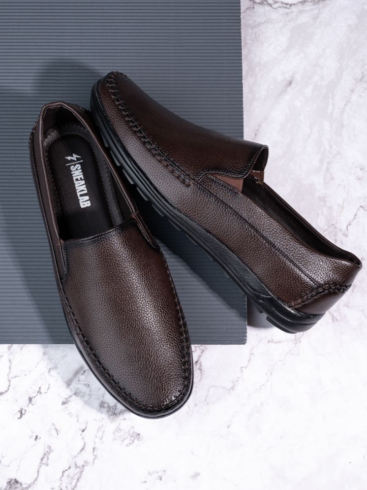     			Sneaklab Men's Black Men's Slip-on Shoes