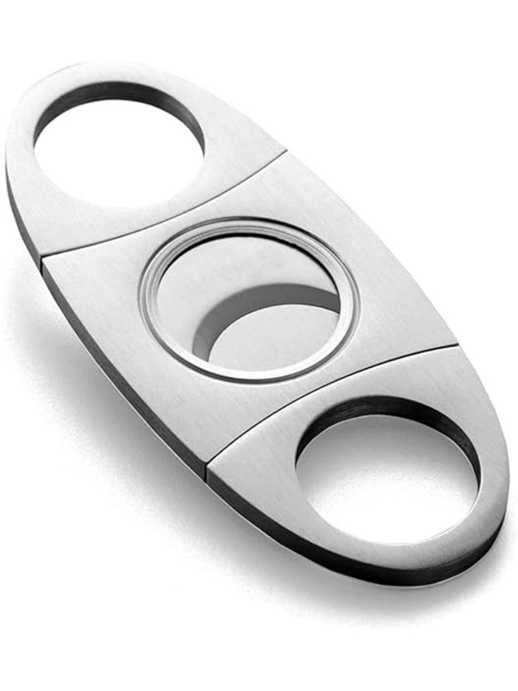     			Stainless Steel Pocket Cigar Tool Cigar Cutter with Double Guillotine Cutter Blades Nipping Off The end of Cigar for Most Size of Cigars