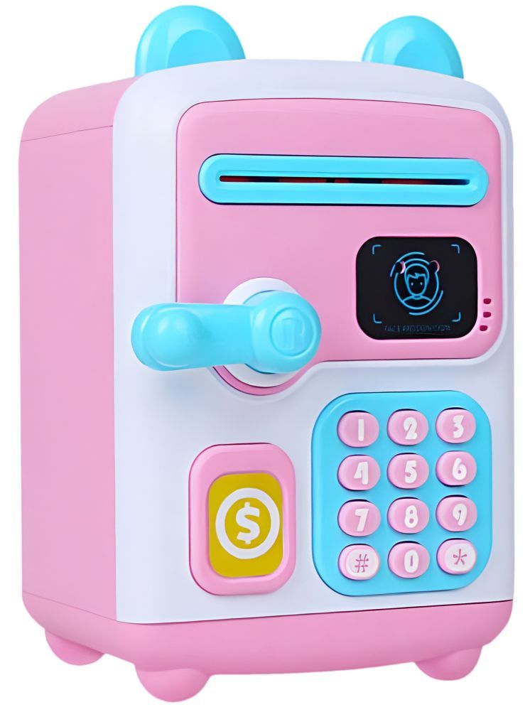     			TOY DEKHO  Face Recognition Money Box / Face Recognition Piggy  Bank For Kids /   Face Recognition  Money Savings Bank For 3+ Years Girls & Boys / Money Deposit And Withdrawal Piggy Bank for Saving Money / Face Recognition And Passcode Money Savings Bank.