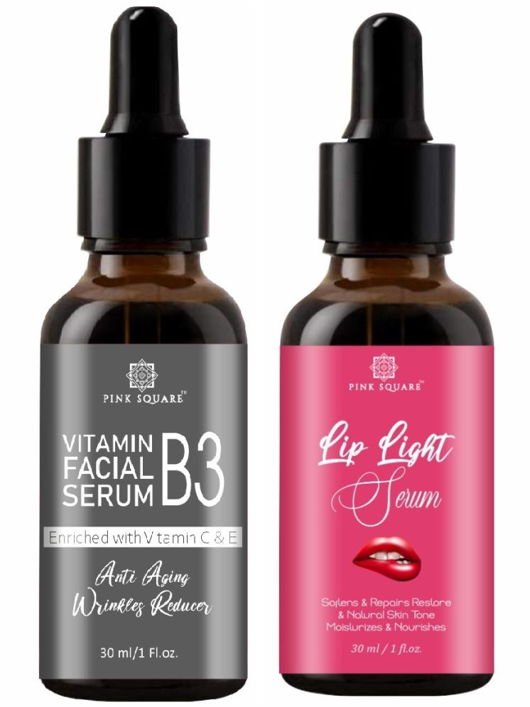     			Vitamin B3 Serum & Lip Light Serum for Men & Women (Each,30ml) Combo of 2