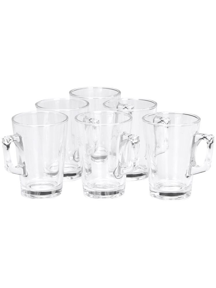     			1st Time Glass Tea Cup Set Of 6  Floral Glass Tea Cup 100 ml ( Pack of 6 )