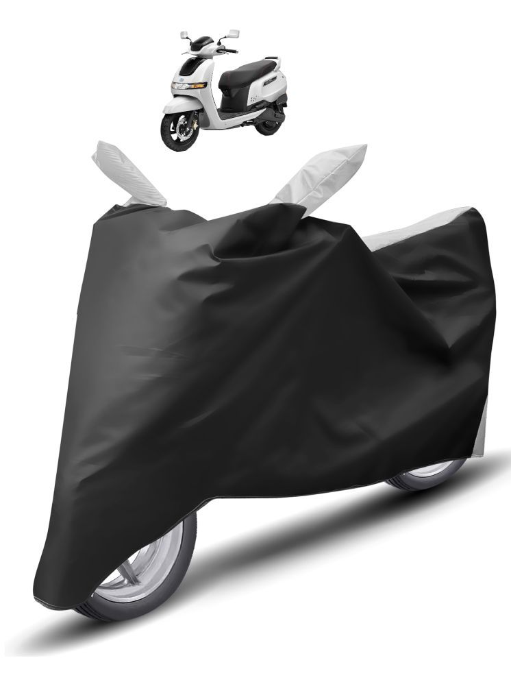     			Auto Hub Bike Body Cover for TVS All Bike Models ( Pack of 1 ) , Silver