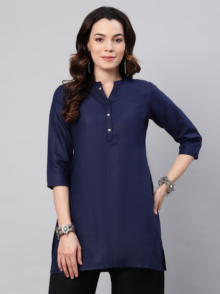     			Flamboyant Blue Rayon Women's Tunic ( Pack of 1 )