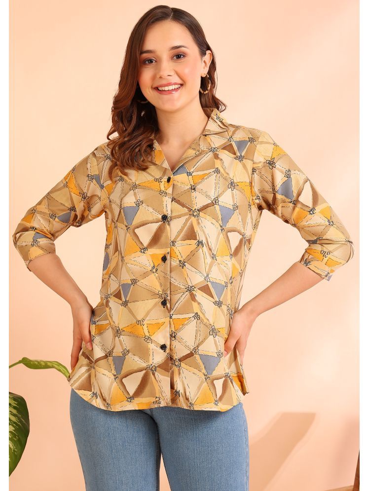     			Hiva Trendz Mustard Viscose Women's Shirt Style Top ( Pack of 1 )