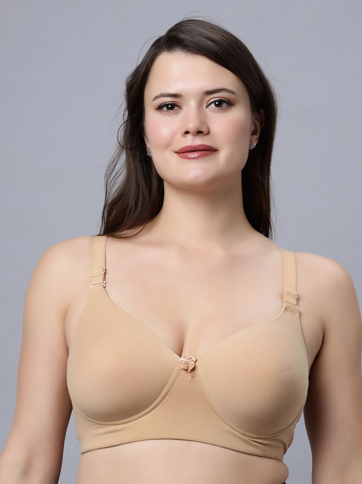     			IN CARE LINGERIE Elastane Heavily Padded Women's Everyday Bra ( Beige ) ICPD-09_SKIN_D