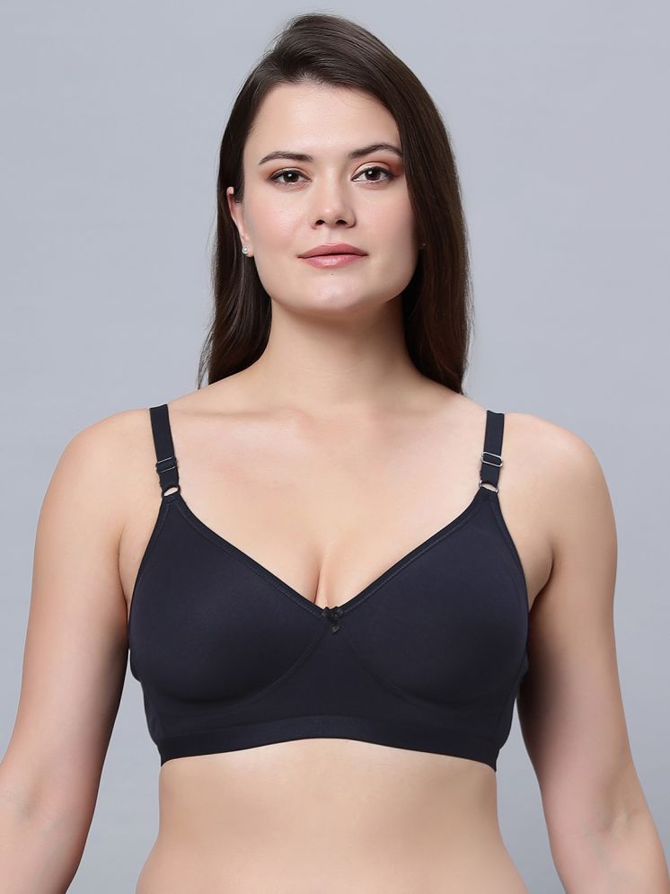     			IN CARE LINGERIE Navy Blue Cotton Non Padded Women's Everyday Bra ( Pack of 1 )