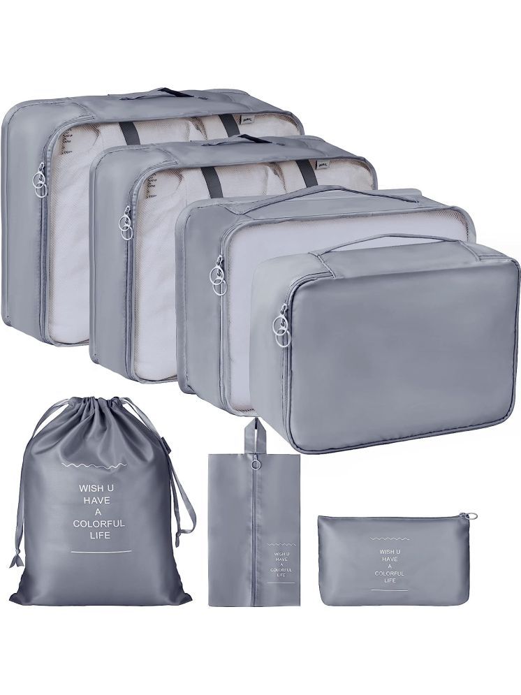     			RAMDEV ENTERPRISE Grey 7 in 1 Travel Organizer Bag For Travel.