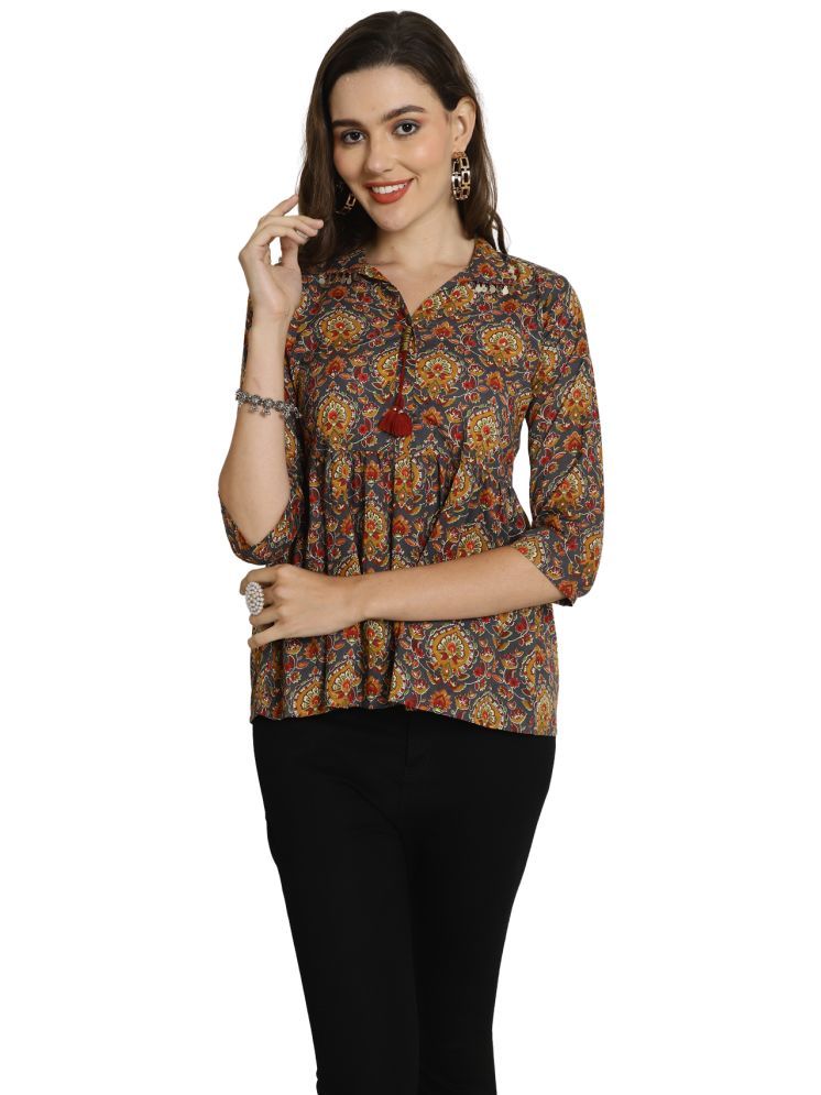     			Rajnandini Multicolor Cotton Women's Regular Top ( Pack of 1 )