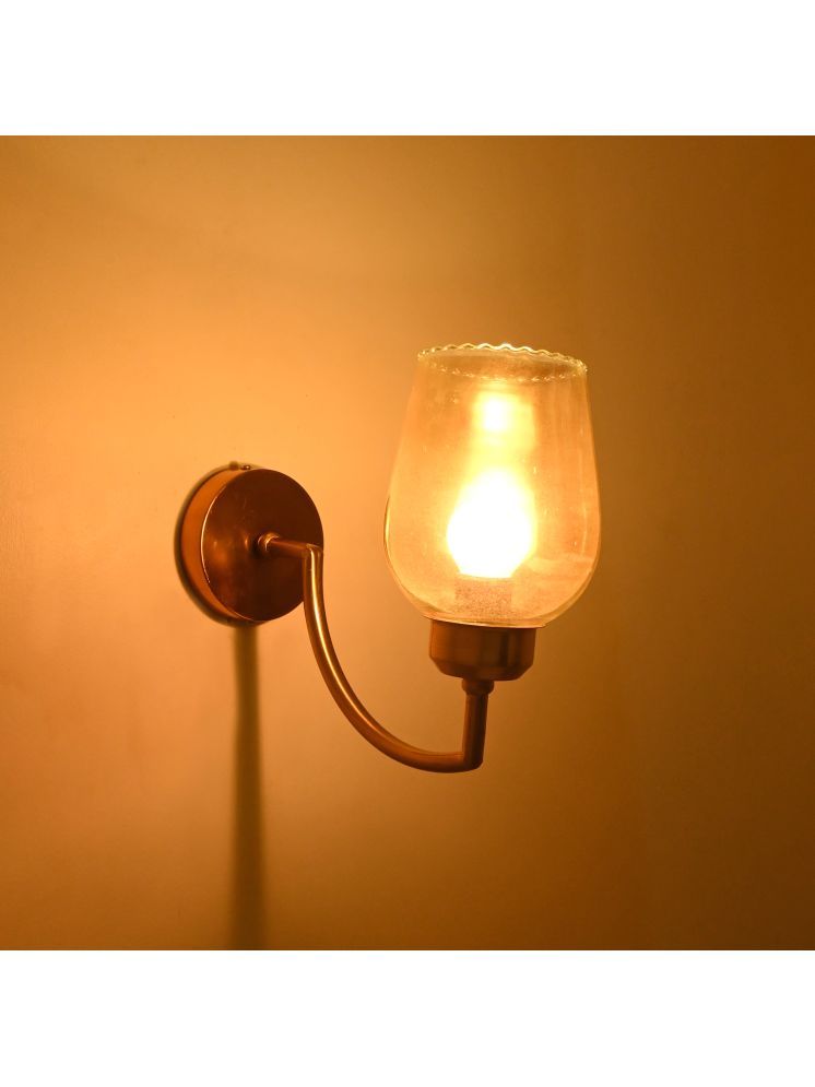     			1st Time Gold Down Light Wall Lamp ( Pack of 1 )