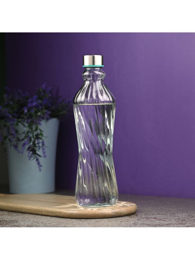     			AFAST Water Milk Transparent Bottle Nude Glass Water Bottle 1000 mL ( Set of 1 )