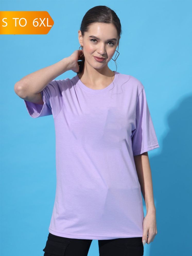     			PPTHEFASHIONHUB Purple Cotton Women's T-Shirt ( Pack of 1 )