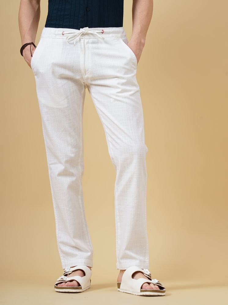     			Paul Street Slim Flat Men's Chinos - White ( Pack of 1 )