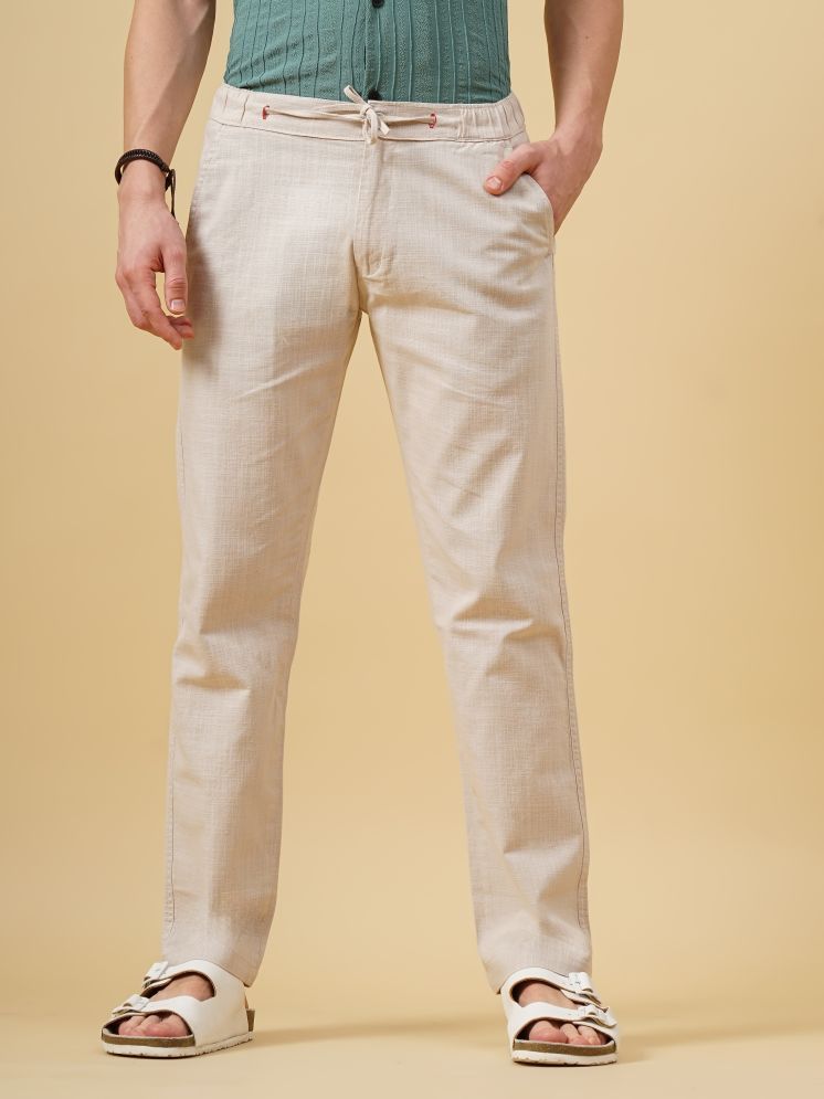     			Paul Street Slim Flat Men's Chinos - Beige ( Pack of 1 )