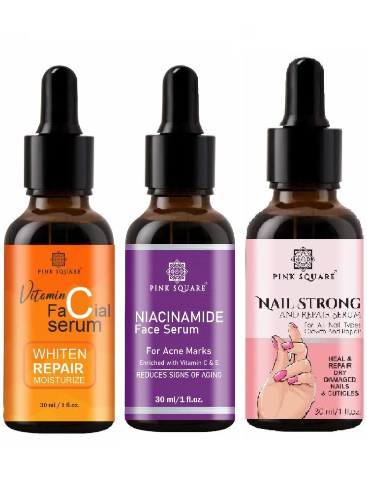     			Vitamin C Face, Niacinamide Face Serum & Nail Strong and Repair Serum (Each,30ml) Combo of 3