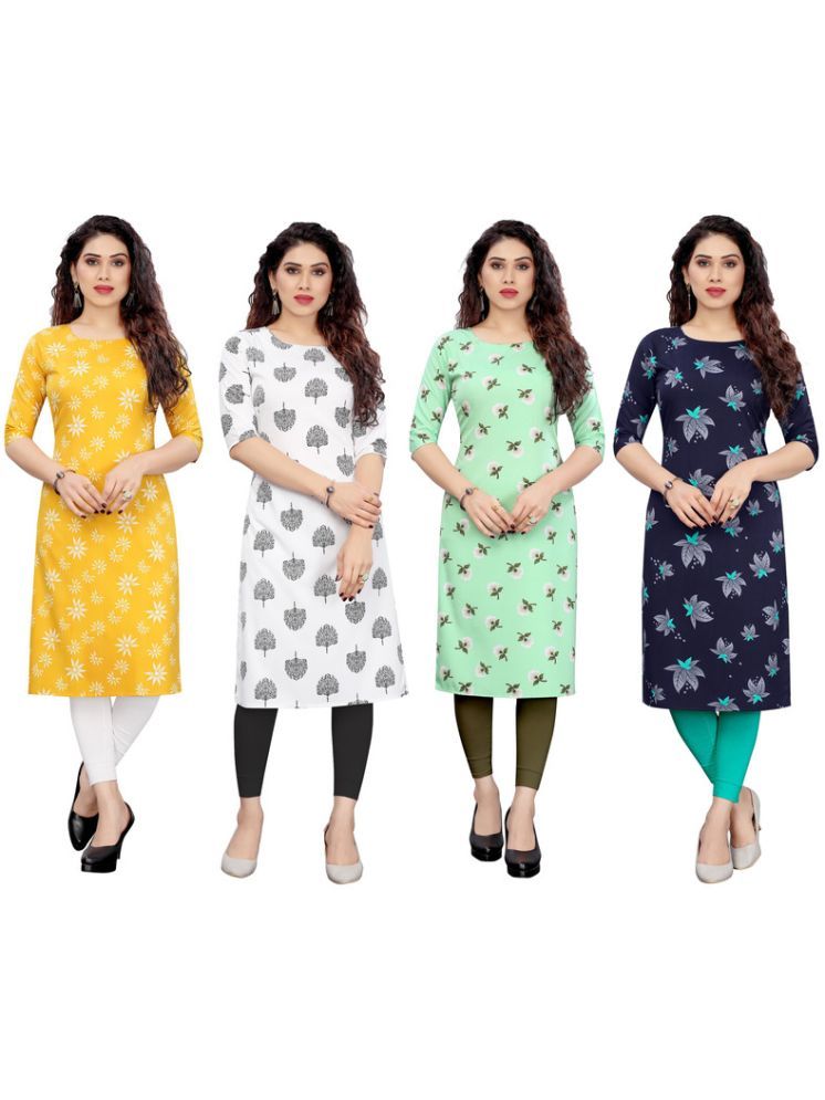     			KETAKI FASHION Crepe Printed Straight Women's Kurti - Multicolor1 ( Pack of 4 )