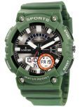 LOGUES WATCHES Analog Green Dial Men'S Watch | G 9002 Pp-10 | 3 ATM Water Resistant